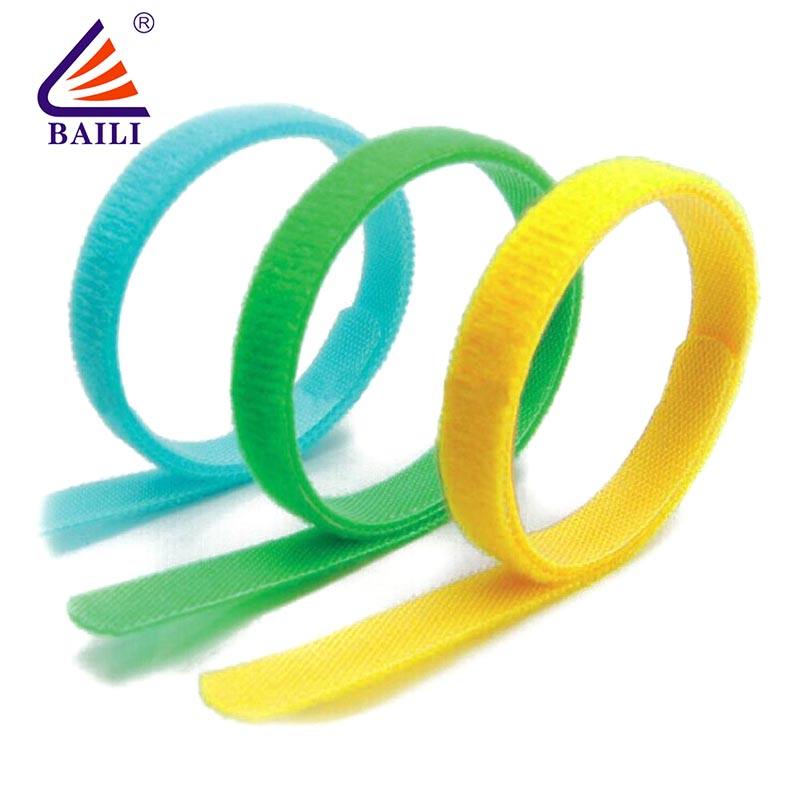 Adjustable nylon hook and loop cable ties Factory supply
